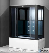 Kopalnica Big Glass Tuš kabine z namakanjem Tub