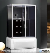 Big Glass Corner Tub in tuš Combo Cubicales Za prodajo