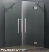 Očala Corner pravokotne brez okvirja šarnirja Swing tuš Enclosure Za prodajo