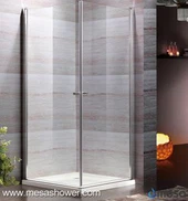 Corner Square Clear Glass Brez okvirja Hot Prodaja Swing Pivot Tuš Enclosure
