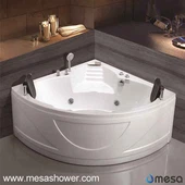 2017 New Corner Standing Alone Akrilni Whirlpool Hydro masaža Notranja Hot Tub z sedežem