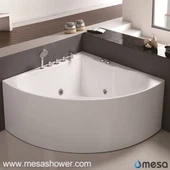 Gladki akrilni kotiček sektorja Moderna preprost design Hot Prodaja masažna kad Whirlpool masaža kopalnica kad s poceni ceno