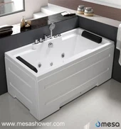 Pravokotne akrilne dve osebi Bath Whirlpool masažna miza